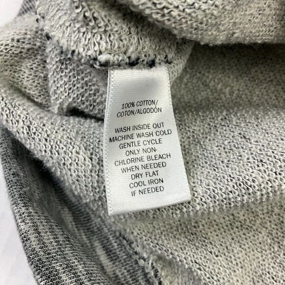 LOFT Womens Cotton Beaded Sweatshirt Gray Short Sleeve Pullover PS Petites - Picture 10 of 12